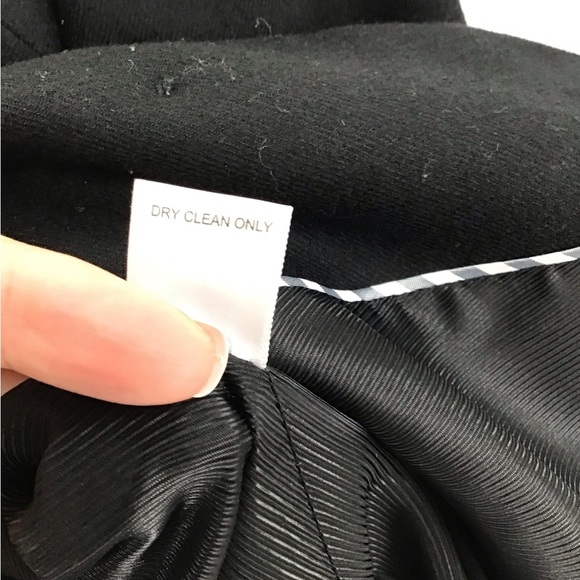 Banana Republic Wool Stand Collar Military Style Jacket Career Black Size S - Picture 10 of 10